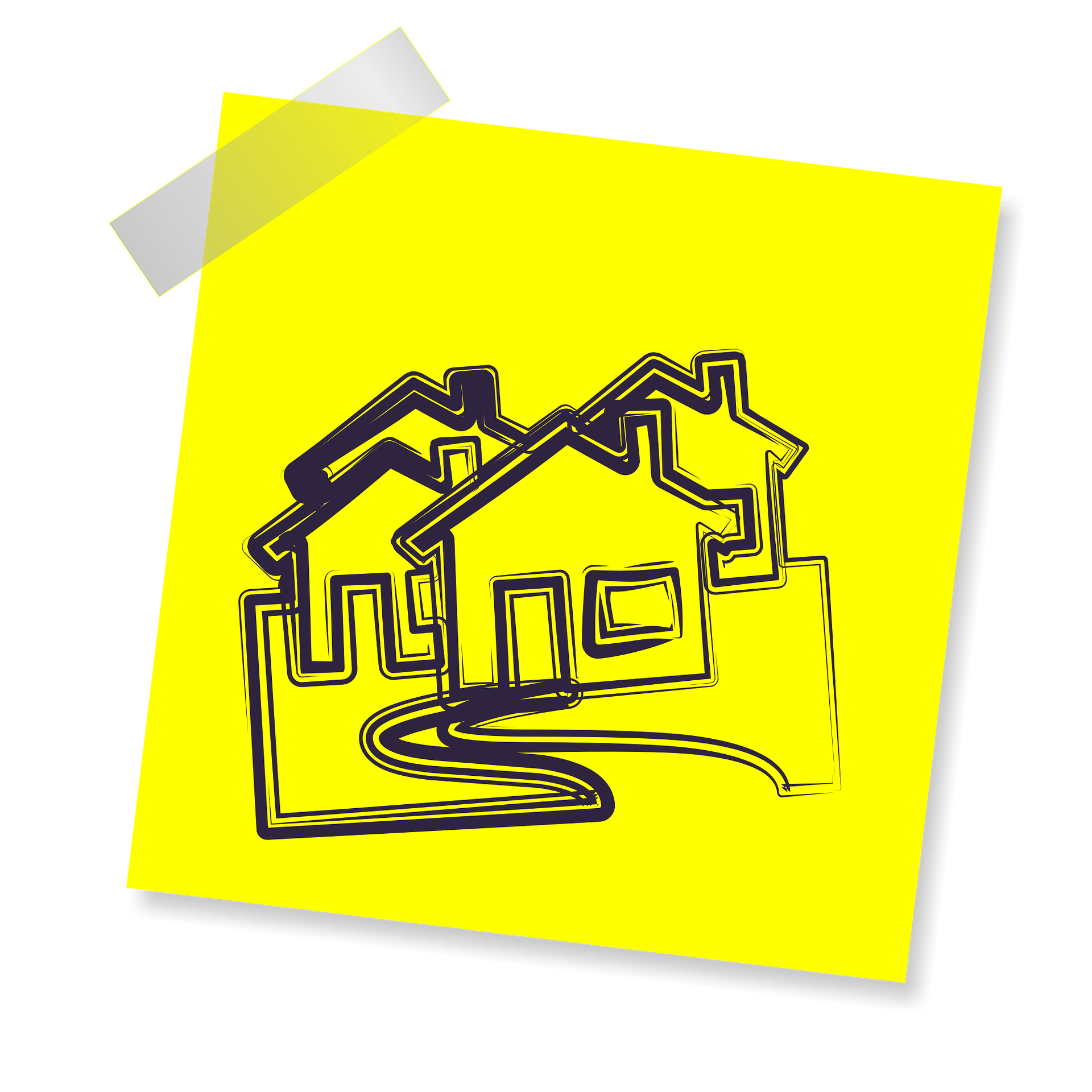 Real estate ad campaign illustration